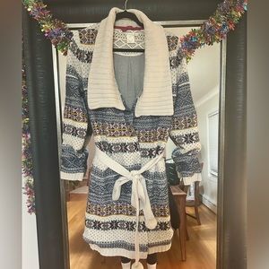 XS/S Anthropologie Eloise Fireside Sweater Robe